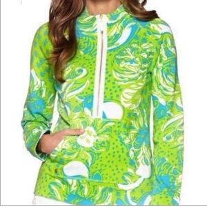 Lilly Pulitzer Hear Me Roar Quarter-Zip Sweatshirt Size XS